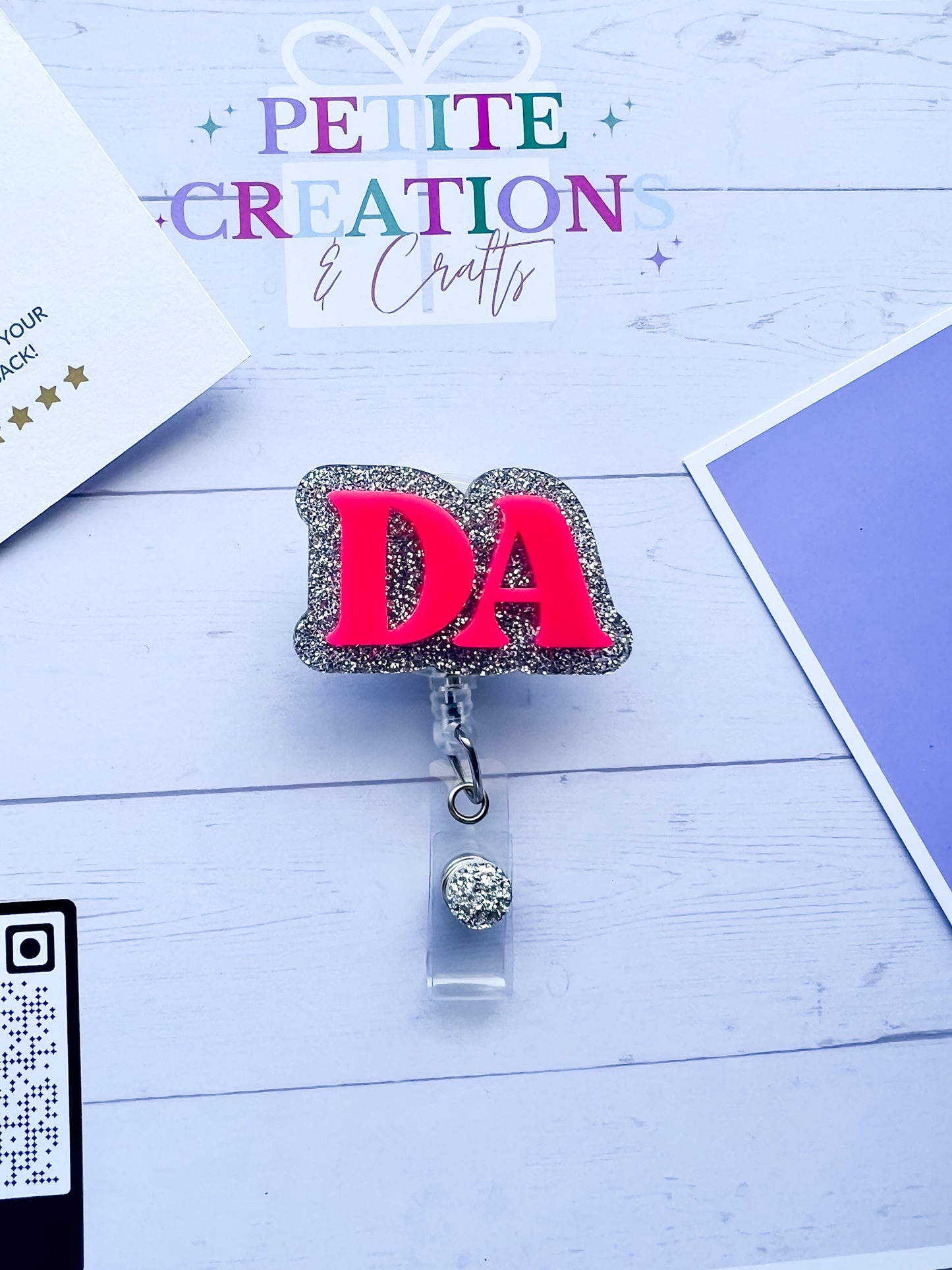 Dental Assistant Acrylic Badge Reel