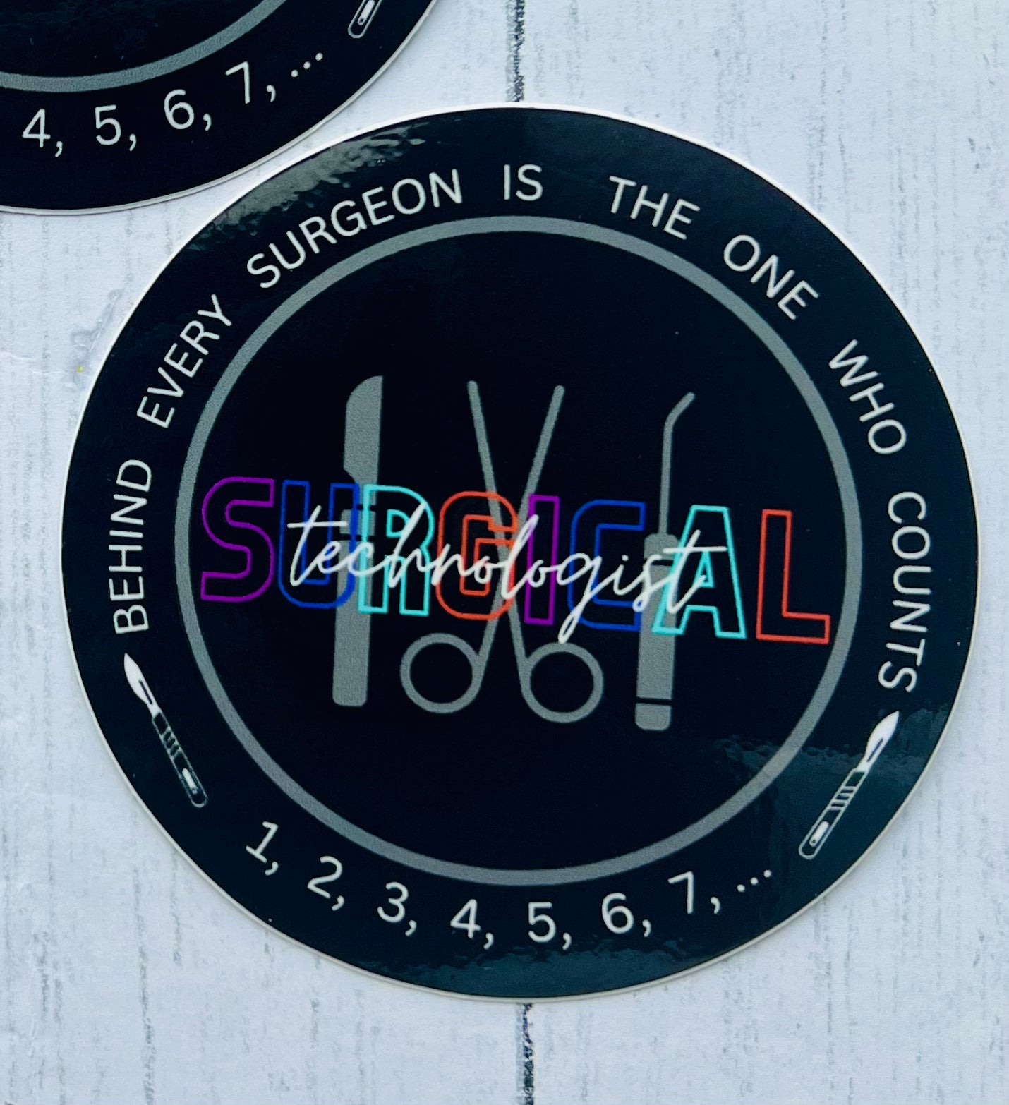 Surgical Technologist Holographic Sticker