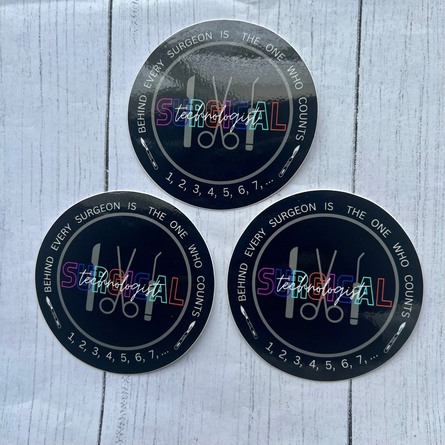 Surgical Technologist Holographic Sticker