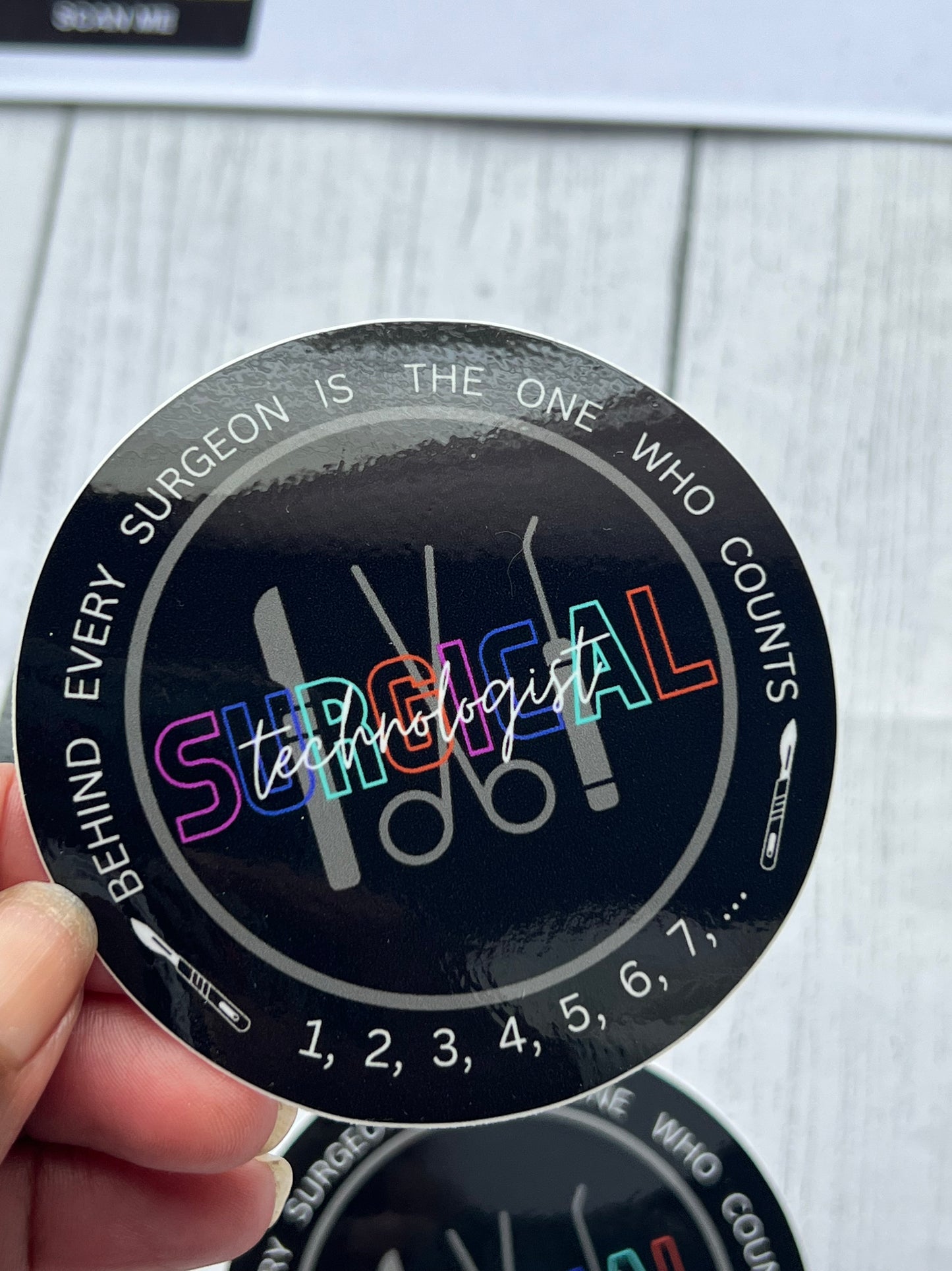 Surgical Technologist Holographic Sticker