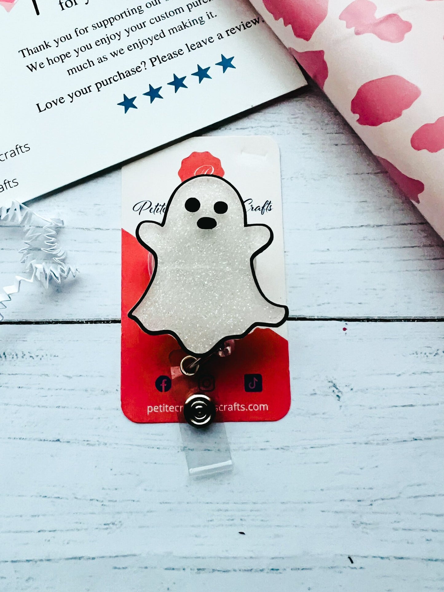 Ghost Glow in the Dark Badge Reel