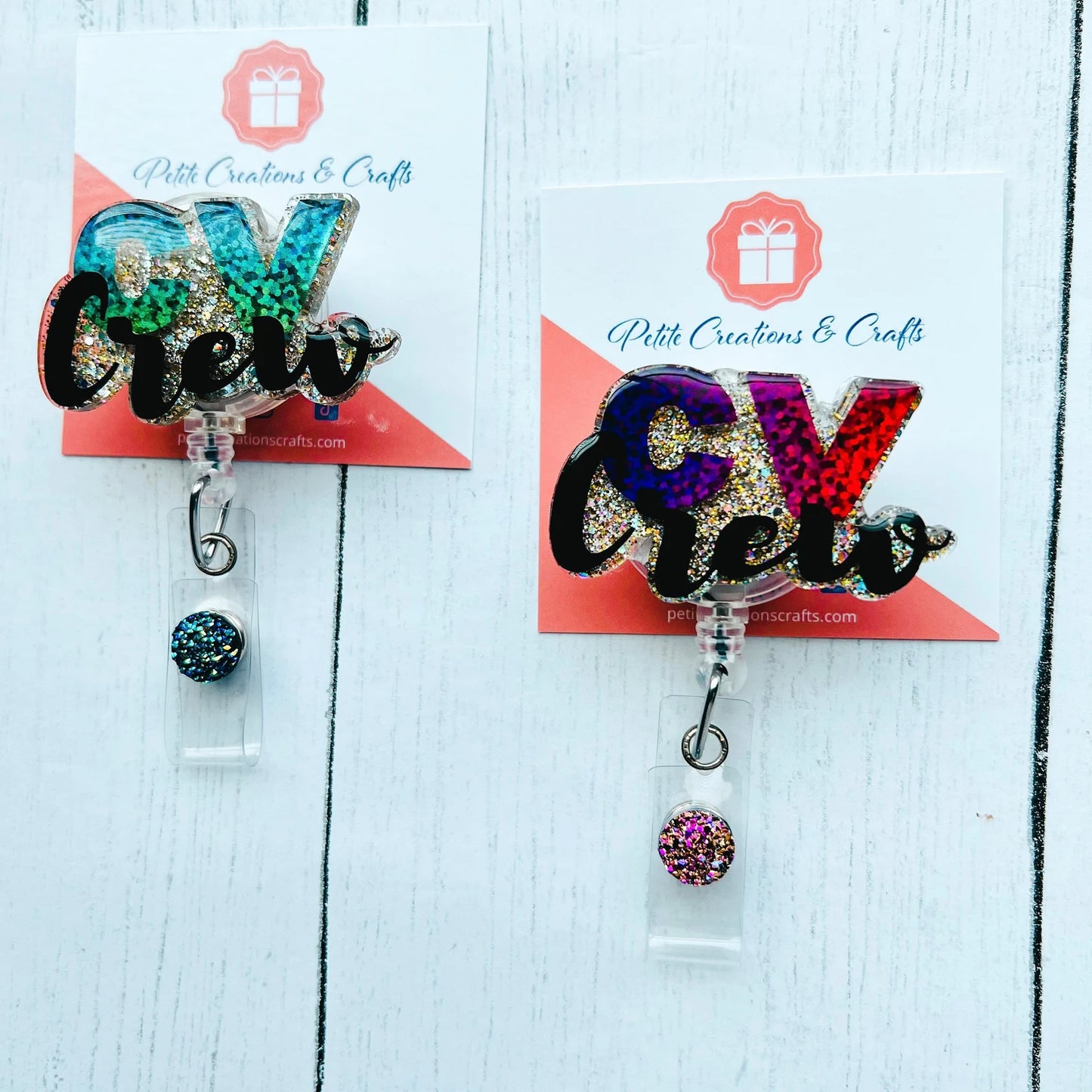 CV Crew Holographic Badge Reel