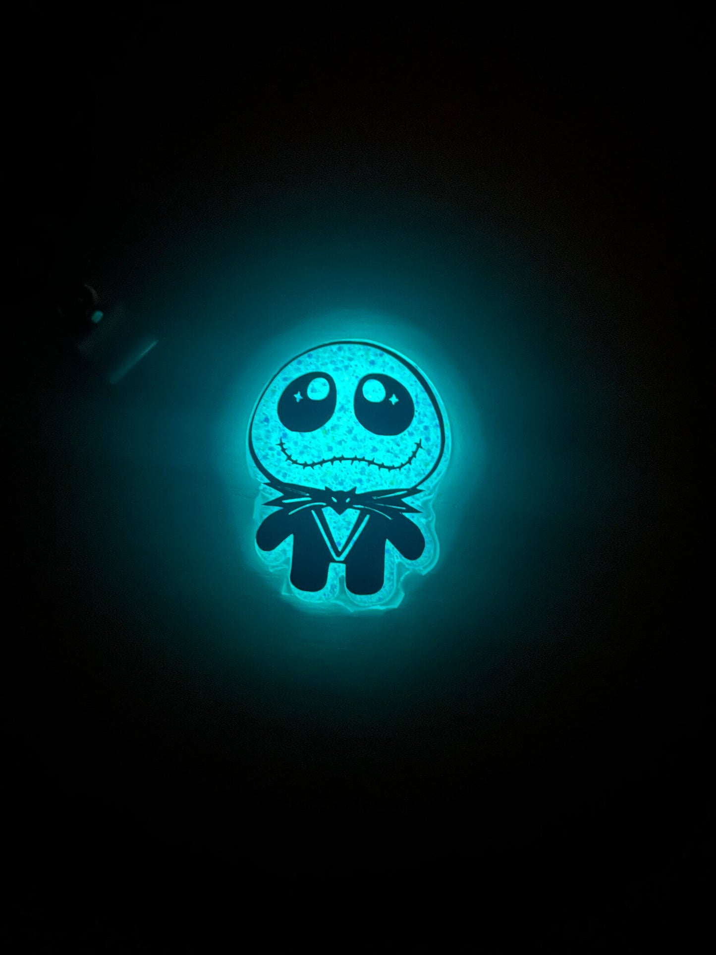 Jack /glow in the dark badge reel /Nightmare before Christmas /Halloween Badge Reel