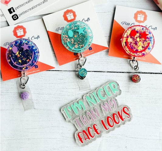 Cheerful Badge Reel
